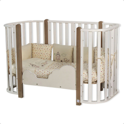 Кровать детская BRIONI 4 в 1 овальная